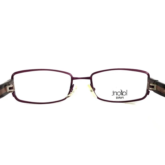 Jean Lafont Eyeglasses Frames DIANE 783 Purple Rectangle Wire Rim 52-19-130